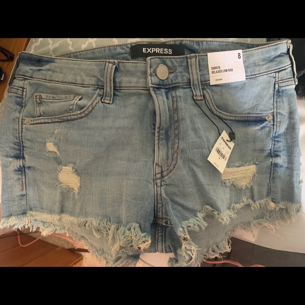 Express cutoff shorts size 8